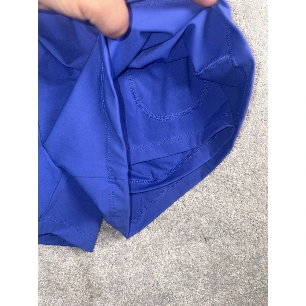 Halara SoftlyZero Airy Super High Waist 2-in-1 Yoga Shorts 3''  Blue